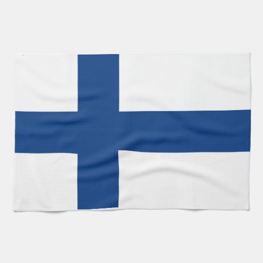 Vlag van Finland Kitchen Towel Theedoek (Horizontaal)