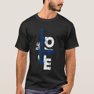 Vlag van Finland Love Eland Finland T-shirt