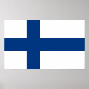 Vlag van Finland-Poster Poster