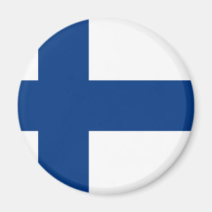Vlag van Finland (Suomen lippu, Finse vlag) Magneet