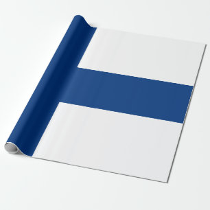 Vlag van Finse blauwe vlag Cadeaupapier