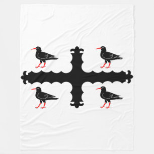 Vlag van Flintshire Fleece Blanket Deken