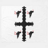 Vlag van Flintshire Fleece Blanket Deken (Voorkant (Horizontaal))