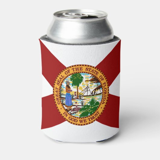 Vlag van Florida Blikjeskoeler (Blikje Achterkant)