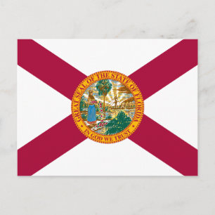 Vlag van Florida Briefkaart