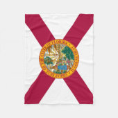 Vlag van Florida Fleece Deken (Voorkant)