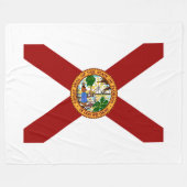 vlag van Florida Fleece Deken (Voorkant (Horizontaal))