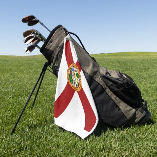 Vlag van Florida Golfhanddoek (Groen)