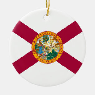 Vlag van Florida Keramisch Ornament