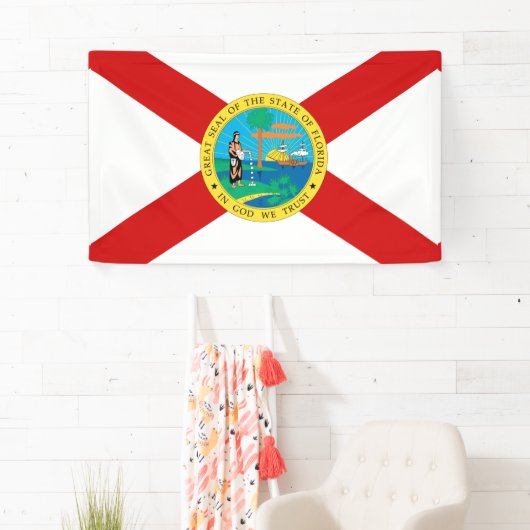 Vlag van FLORIDA -.png Spandoek (Insitu)