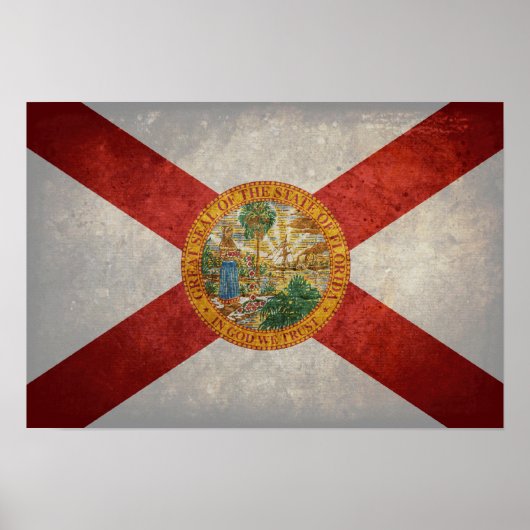 Vlag van Florida Poster (Voorkant)