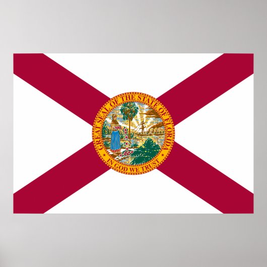 vlag van Florida Poster (Voorkant)
