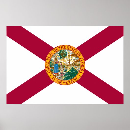 Vlag van Florida Poster (Voorkant)