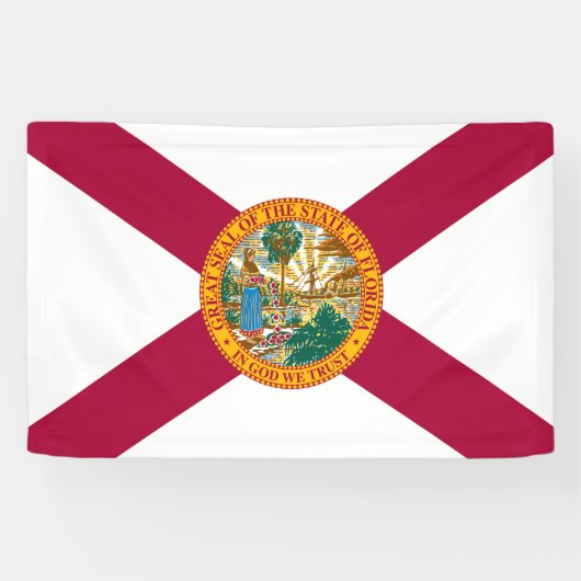 Vlag van Florida Spandoek (Horizontaal)
