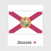 Vlag van Florida Sticker (Vel)