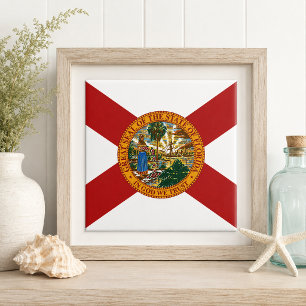 Vlag van Florida Tegeltje