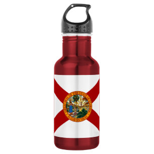 Vlag van Florida Waterfles