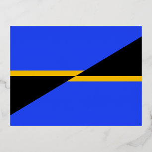 Vlag van Folsom, Californië Folie Feestdagen Briefkaart