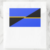 Vlag van Folsom, Californië Rechthoekige Sticker (Tas)