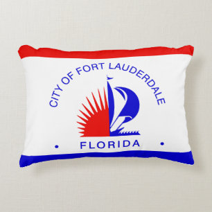 Vlag van Fort Lauderdale, Florida Accent Kussen