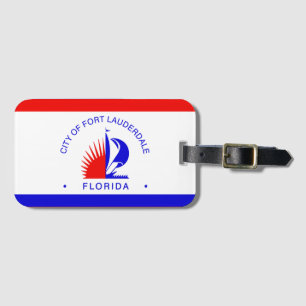 Vlag van Fort Lauderdale, Florida Bagagelabel