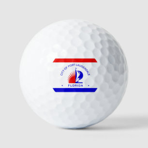 Vlag van Fort Lauderdale, Florida Golfballen