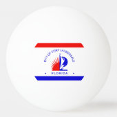 Vlag van Fort Lauderdale, Florida Pingpongballen (Achterkant)
