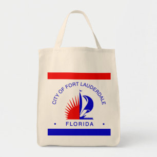 Vlag van Fort Lauderdale, Florida Tote Bag