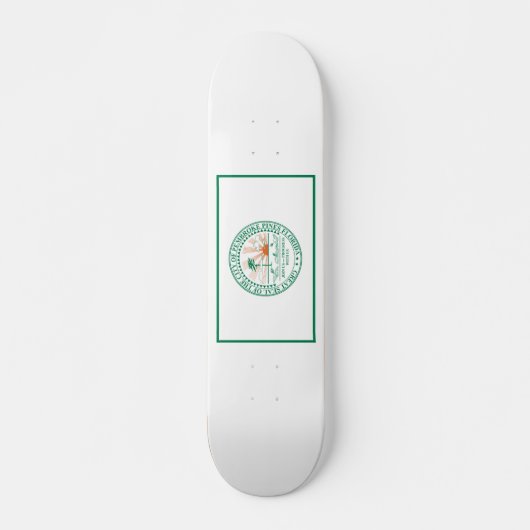 Vlag van Fort Pembroke Pines, Florida Skateboard (Voorkant)