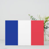 Vlag van Frankrijk Briefpapier (Staand voorkant)