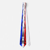 Vlag van Frankrijk en Eiffeltoren Stropdas (Voorkant)