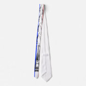 Vlag van Frankrijk en Eiffeltoren Stropdas (Achterkant)