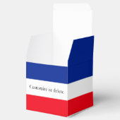 Vlag van Frankrijk Franse kleuren Custom Bedankdoosjes (Geopend)