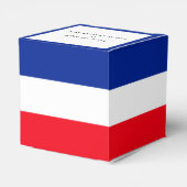 Vlag van Frankrijk Franse kleuren Custom Bedankdoosjes (Achterkant)