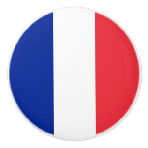 Vlag van Frankrijk Keramische Knop