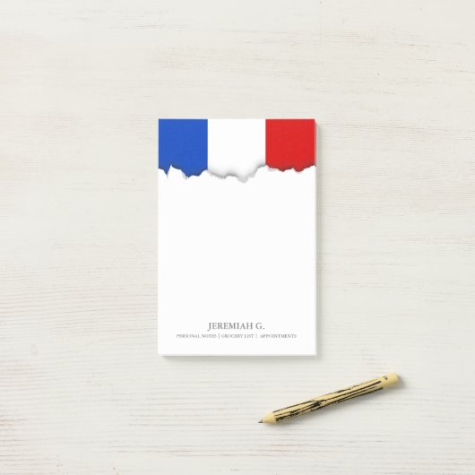 Vlag van Frankrijk Post-it® Notes (Op bureau)