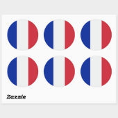Vlag van Frankrijk Ronde Sticker (Vel)