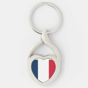Vlag van Frankrijk Sleutelhanger