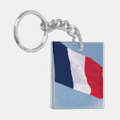 Vlag van Frankrijk Sleutelhanger (Voorkant Links)