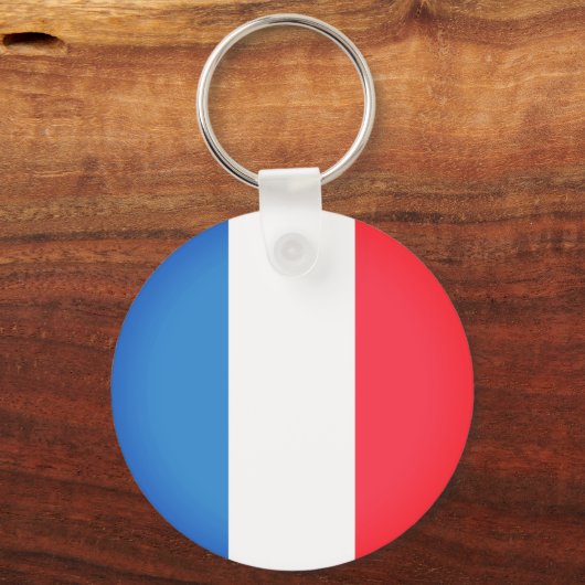 Vlag van Frankrijk Sleutelhanger (Voorkant)