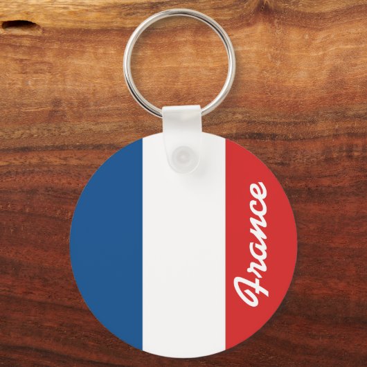 Vlag van Frankrijk Sleutelhanger (Voorkant)