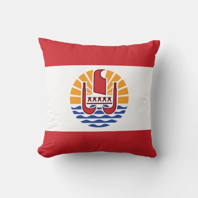 Vlag van Frans-Polynesië Kussen (Voorkant)