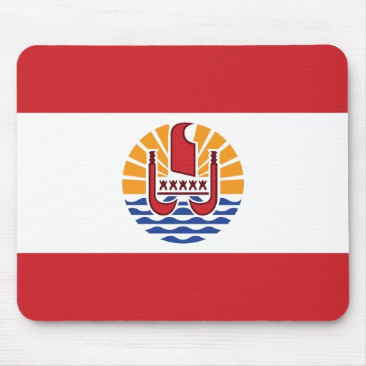 Vlag van Frans-Polynesië Muismat (Voorkant)