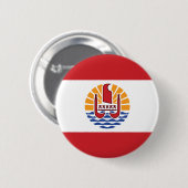 Vlag van Frans-Polynesië Ronde Button 5,7 Cm (Voorkant /achterkant)