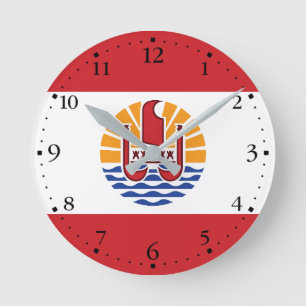 Vlag van Frans-Polynesië Ronde Klok