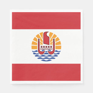 Vlag van Frans-Polynesië Servet