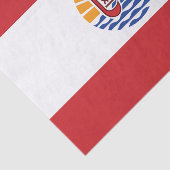 Vlag van Frans-Polynesië Tissuepapier (Detail)