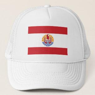 Vlag van Frans-Polynesië Trucker Pet