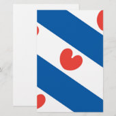 Vlag van Friesland Briefpapier (Voorkant / Achterkant)