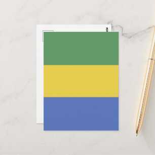 vlag van Gabon Briefkaart
